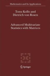 book Advanced Multivariate Statistics with Matrices