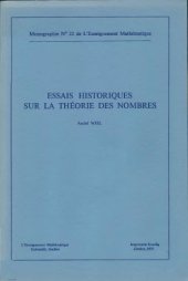 book Essais historiques sur la théorie des nombres