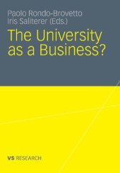 book The University as a Business