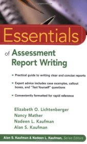 book Essentials of Assessment Report Writing (Essentials of Psychological Assessment)