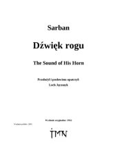 book Dzwięk rogu