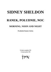 book Ranek, południe, noc