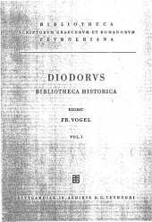 book Bibliotheca Historica, vol I: Libri I-IV (Bibliotheca scriptorum Graecorum et Romanorum Teubneriana)