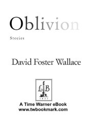 book Oblivion Stories