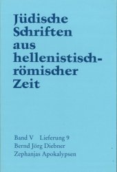 book Zephanjas Apokalypsen (Jüdische Schriften aus hellenistisch-römischer Zeit JSHRZ V,9)