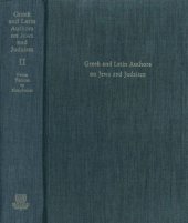 book Greek and Latin Authors on Jews and Judaism, volume 2: From Tacitus to Simplicius