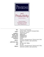 book Pensions and Productivity