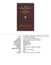 book The History of al-Ṭabarī, Vol. 30: The ’Abbasid Caliphate in Equilibrium: The Caliphates of Musa al-Hadi and Harun al-Rashid A.D. 785-809/A.H. 169-193