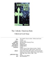 book The Catholic Church in Haiti: Political and Social Change