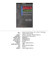 book Anger Control Training (v. 2)