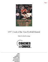 book 1997 Coach of the Year Clinics Football Manual (Coach of the Year Clinics Football Manuals)