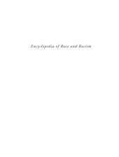 book Encyclopedia of Race and Racism vol. 3 (MacMillan Social Science Library)