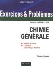 book Chimie générale : Rappels de cours, exercices avec corrigés détaillés