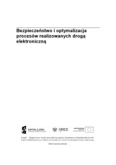 book Bezpieczeństwo i optymalizacja procesów realizowanych drogą elektroniczną