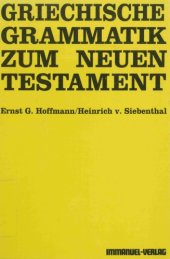 book Griechische Grammatik zum Neuen Testament