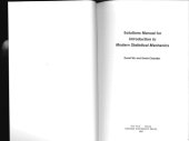 book Solutions Manual for Introduction to Modern Statistical Mechanics