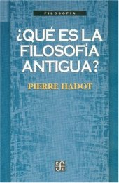 book ¿Qué es la filosofía antigua?