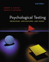 book Psychological Testing: Principles, Applications, and Issues