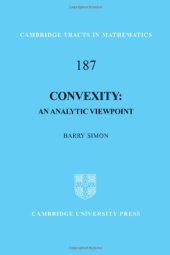 book Convexity: An Analytic Viewpoint