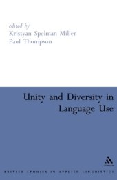 book Unity and Diversity in Language Use