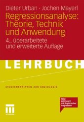 book Regressionsanalyse: Theorie, Technik und Anwendung 4. Auflage (Lehrbuch)