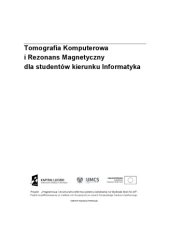 book Tomografia Komputerowa i Rezonans Magnetyczny dla studentów kierunku Informatyka