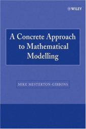 book A Concrete Approach to Mathematical Modelling (Wiley-Interscience Paperback Series)