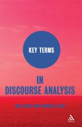 book Key Terms in Discourse Analysis