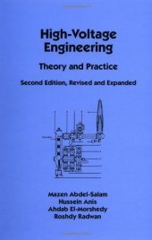 book High-voltage engineering: theory and practice