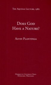 book Does God Have a Nature?