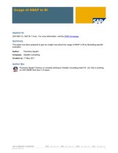 book SAP: Usage of ABAP in BI