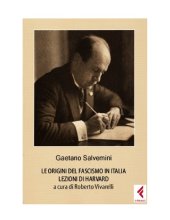 book Le origini del fascismo in Italia, lezioni di Harvard