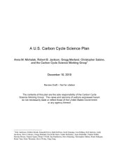 book A U.S. Carbon Cycle Science Plan