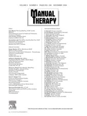 book Manual Therapy Journal - Volume 9, Issue 4, Pages 183-246 (November 2004)