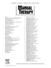 book Manual Therapy Journal - Volume 12, Issue 4, Pages 297-396 (November 2007)