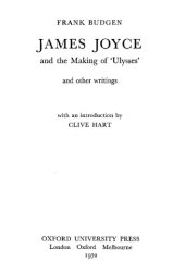 book James Joyce and the Making of Ulysses