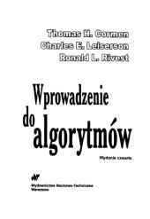 book Wprowadzenie do algorytmów