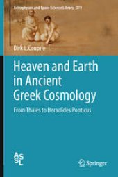 book Heaven and Earth in Ancient Greek Cosmology: From Thales to Heraclides Ponticus