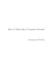 book How to Think Like a Computer Scientist: Learning with Python