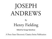 book Joseph Andrews