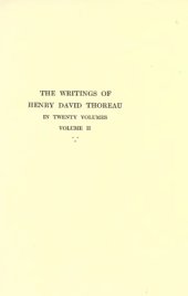 book The Writings of Henry David Thoreau in 20 Volumes