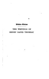 book The Writings of Henry David Thoreau in 20 Volumes