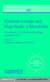 book Kleinian groups and hyperbolic 3-manifolds