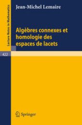 book Algèbres Connexes et Homologie des Espaces de Lacets