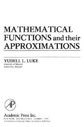 book Mathematical functions and their approximations