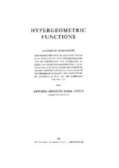 book Hypergeometric functions