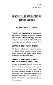 book Principles and Applications of Tensor Analysis