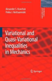 book Variational and quasi-variational inequalities in mechanics