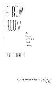 book Elbow room: The varieties of free will worth wanting