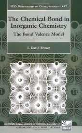 book The chemical bond in inorganic chemistry: the bond valence model